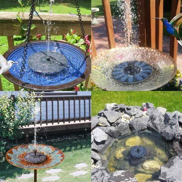 Solarna fontana na vodni gladini