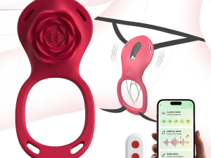 Wearable Rose Vibrator for Women – Couples Connect App + Remote, Hands-Free Clitoral Stimulation, Long Distance Play, Body-Safe Silicone, Discreet Packaging | AMORA