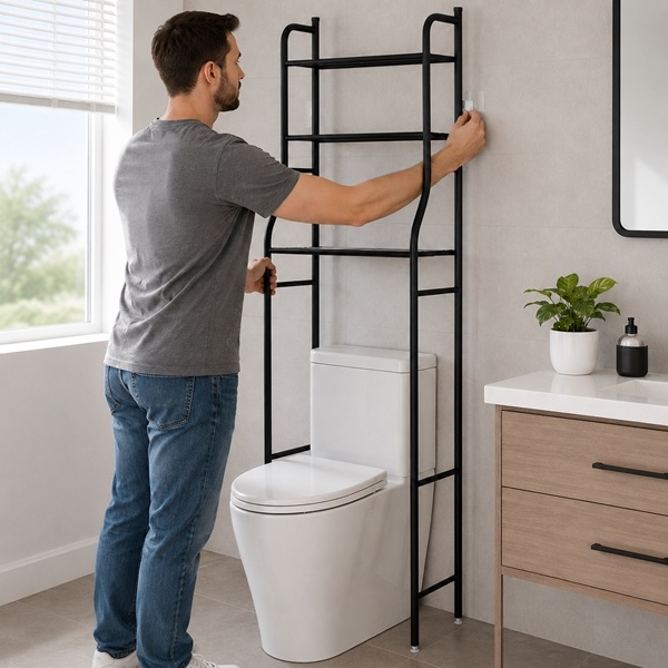 BATHFLEX polica s tremi nivoji in kavlji