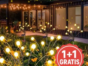 Solarna vrtna svetila (topla svetloba) | SOMPEX 1+1 GRATIS