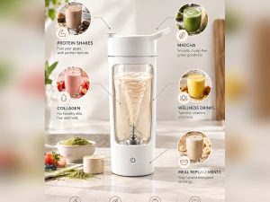 Električna samomešalna steklenica, 650 ml | PROSHAKER